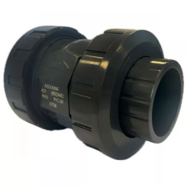 Обратный клапан шаровой EPDM d110 НПВХ (PVC-UH), клеевое соединение, AGVANA
