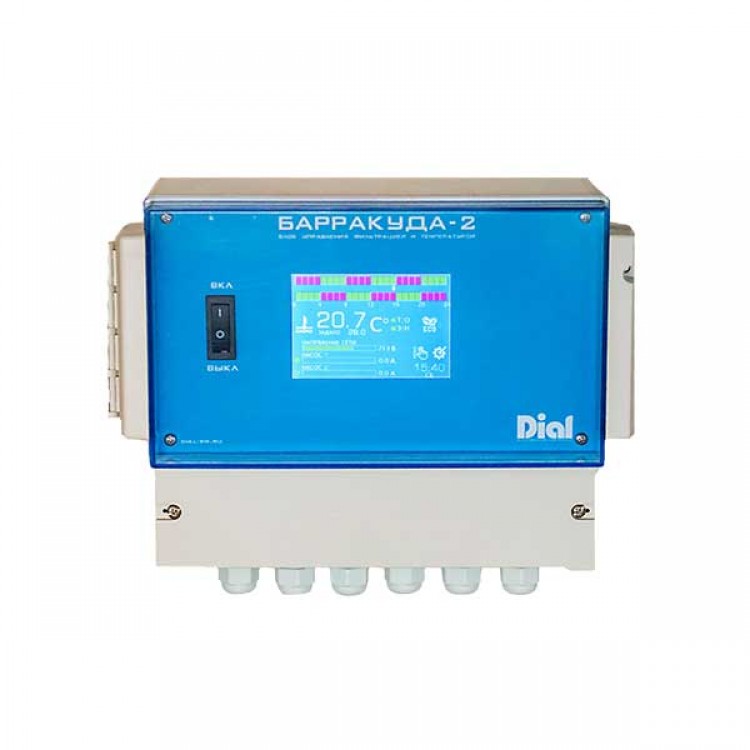 Блок управления бассейном БАРРАКУДА-2 с сенсорной панелью