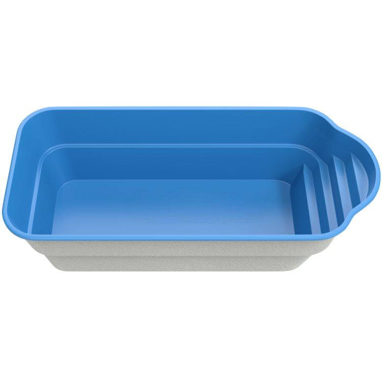 Композитный бассейн "Forte" 700 х 300 х 170  см  глубиной 165 см, прямоугольник морозоустойчивый