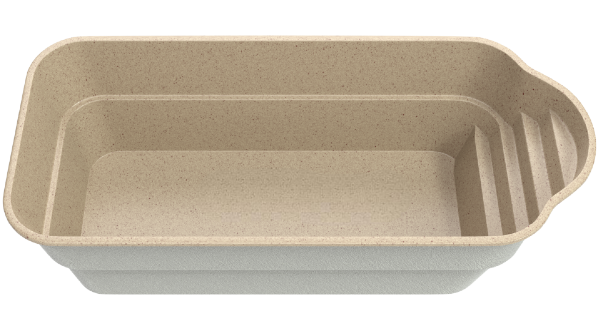 Композитный бассейн "Forte" 700 х 300 х 170  см  глубиной 165 см, прямоугольник морозоустойчивый