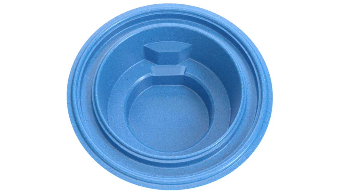 Композитный аэромассажный переливной SPA-бассейн "Hugo" 300 х 300 х 120 см  глубиной 120 см, круглый морозоустойчивый