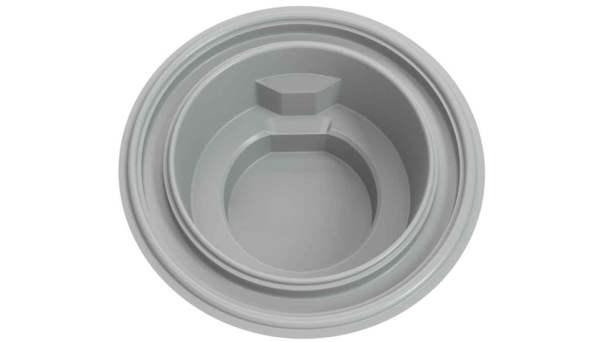 Композитный аэромассажный переливной SPA-бассейн "Hugo" 300 х 300 х 120 см  глубиной 120 см, круглый морозоустойчивый