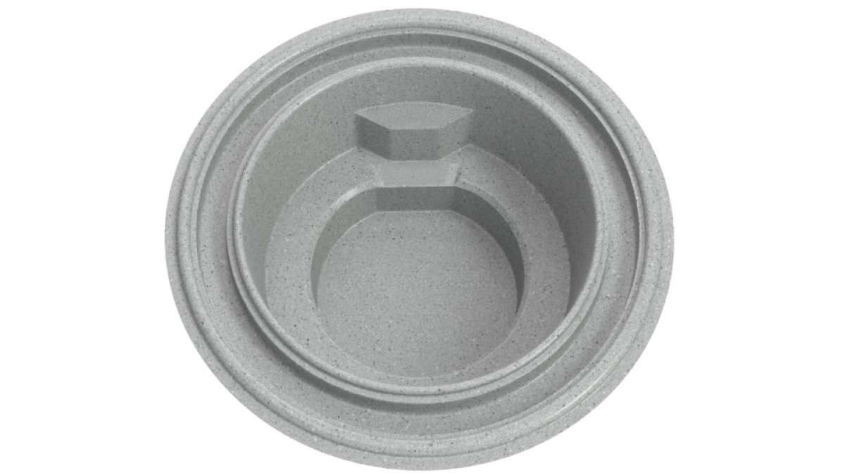 Композитный аэромассажный переливной SPA-бассейн "Hugo" 300 х 300 х 120 см  глубиной 120 см, круглый морозоустойчивый