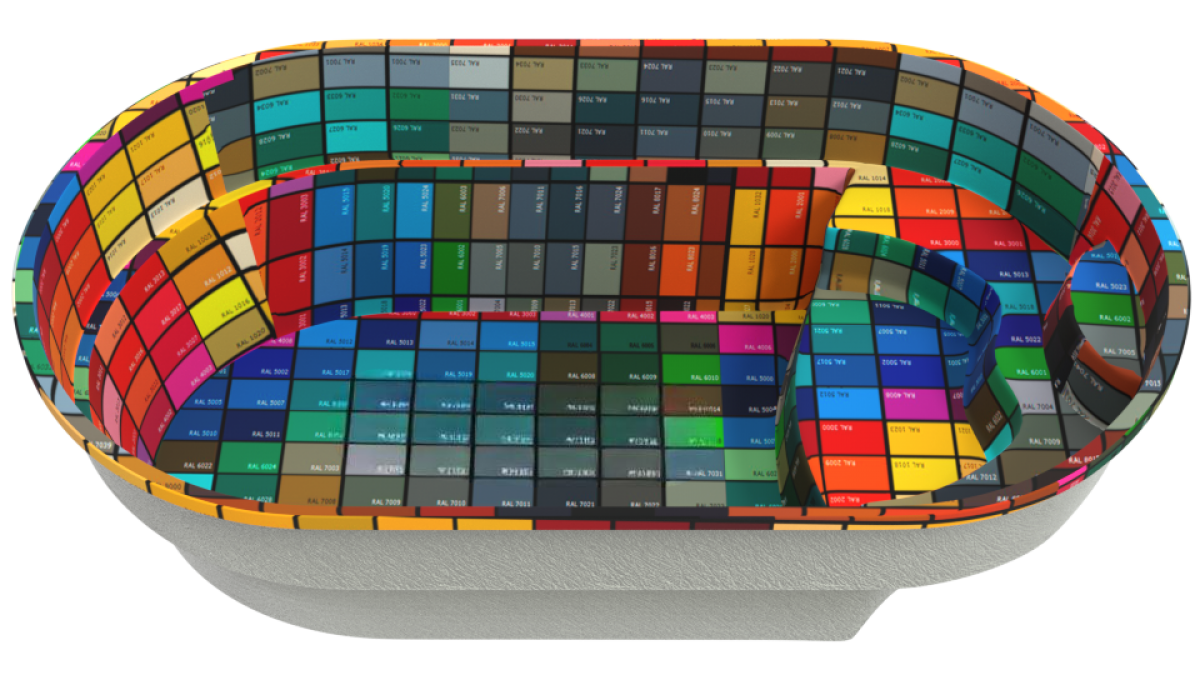 Композитный бассейн "Legato" 520 х 280 х 140  см  глубиной 140 см, овал морозоустойчивый