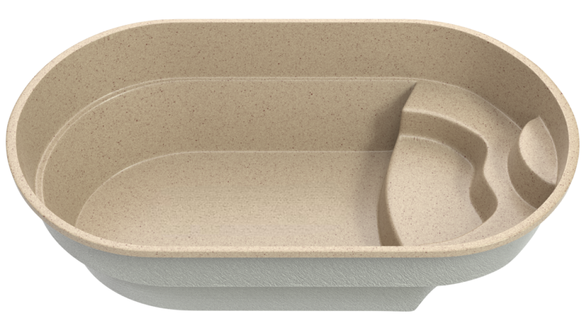 Композитный бассейн "Legato" 520 х 280 х 140  см  глубиной 140 см, овал морозоустойчивый