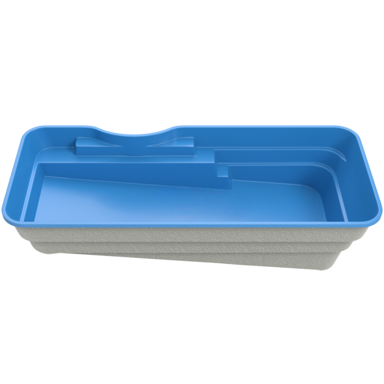 Композитный бассейн "March" 900 х 350  см  глубиной 101 х 180 см, прямоугольник морозоустойчивый