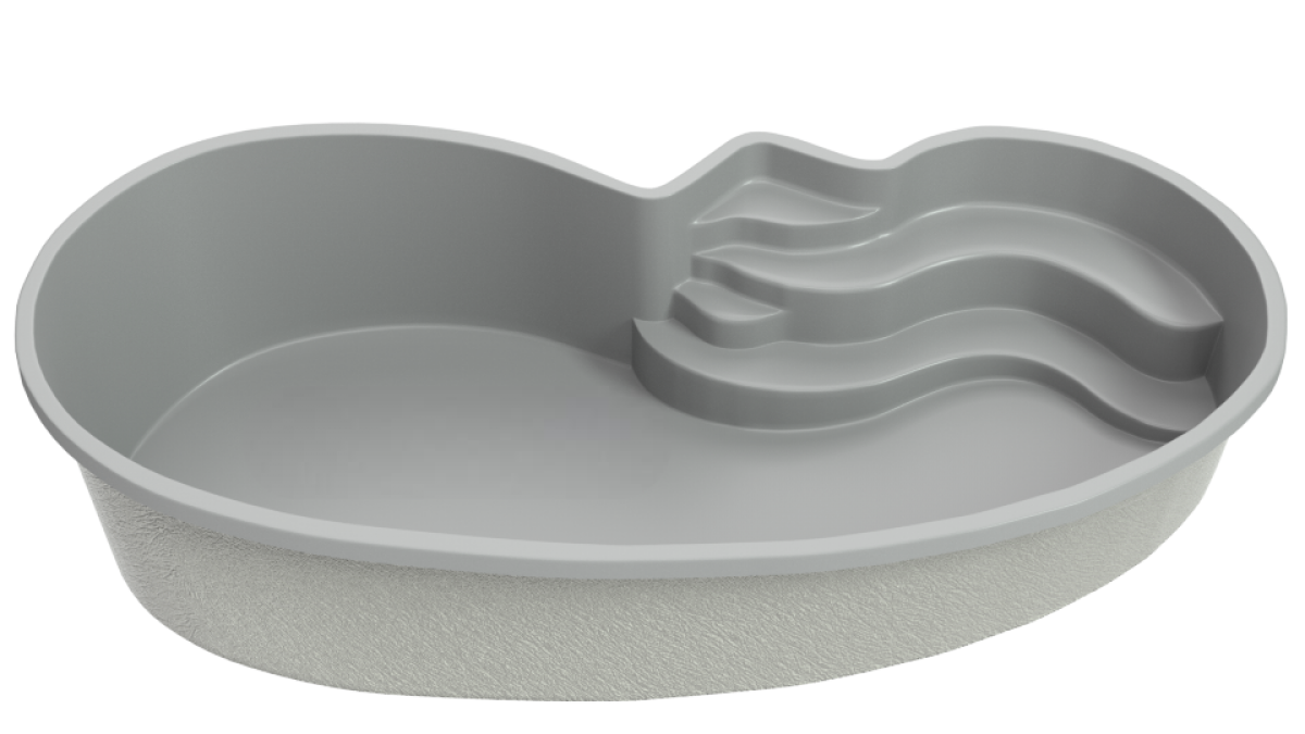 Композитный бассейн "Relax" 750 х 350  см  глубиной 100х162 см, овал морозоустойчивый