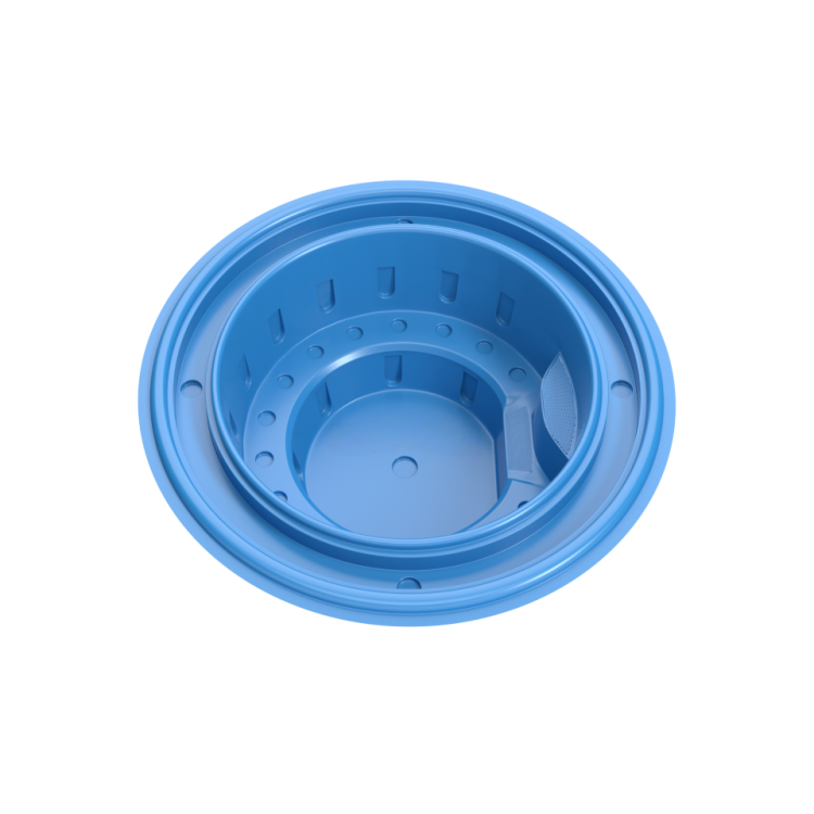 Композитный гидромассажный переливной SPA-бассейн "Rome" 300 х 300 х 120 см  глубиной 120 см, круглый морозоустойчивый