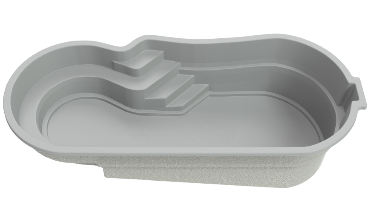 Композитный бассейн "Royal" 800 х 350  см  глубиной 101х165 см, овал морозоустойчивый