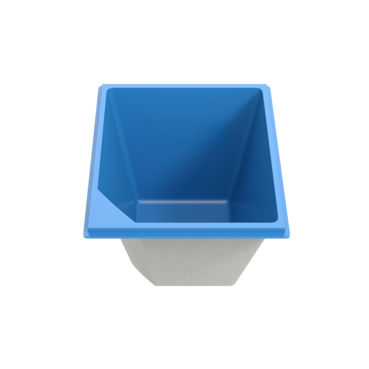 Композитная купель "Scandi" 215 х 215 х 165см  глубиной 165 см, квадратная морозоустойчивая