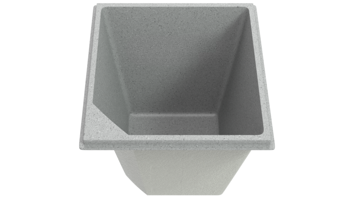 Композитная купель "Scandi" 215 х 215 х 165см  глубиной 165 см, квадратная морозоустойчивая