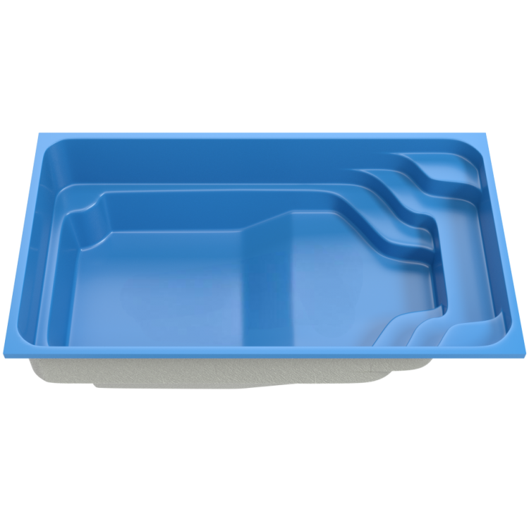 Композитный бассейн "Temp" 610 х 320 см глубиной 125 х 160 см, прямоугольник морозоустойчивый