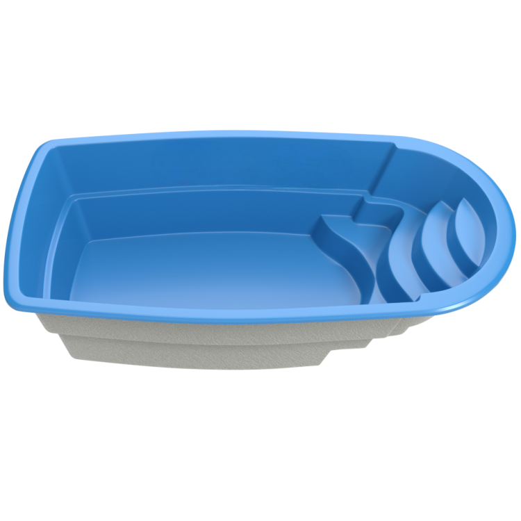 Композитный бассейн "Terciya" 650 х 325 х 155  см  глубиной 155 см, прямоугольник морозоустойчивый