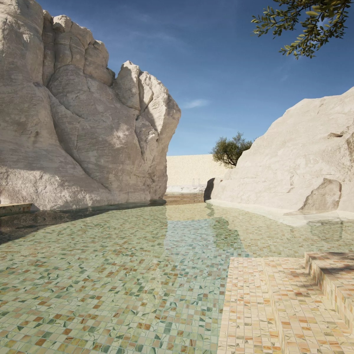 Стеклянная мозаичная смесь Ezarri Aquarelle Effect 50