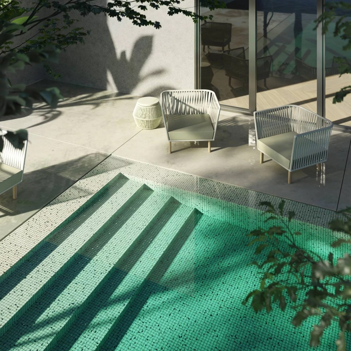 Стеклянная мозаичная смесь Ezarri Terrazzo Balinese 25