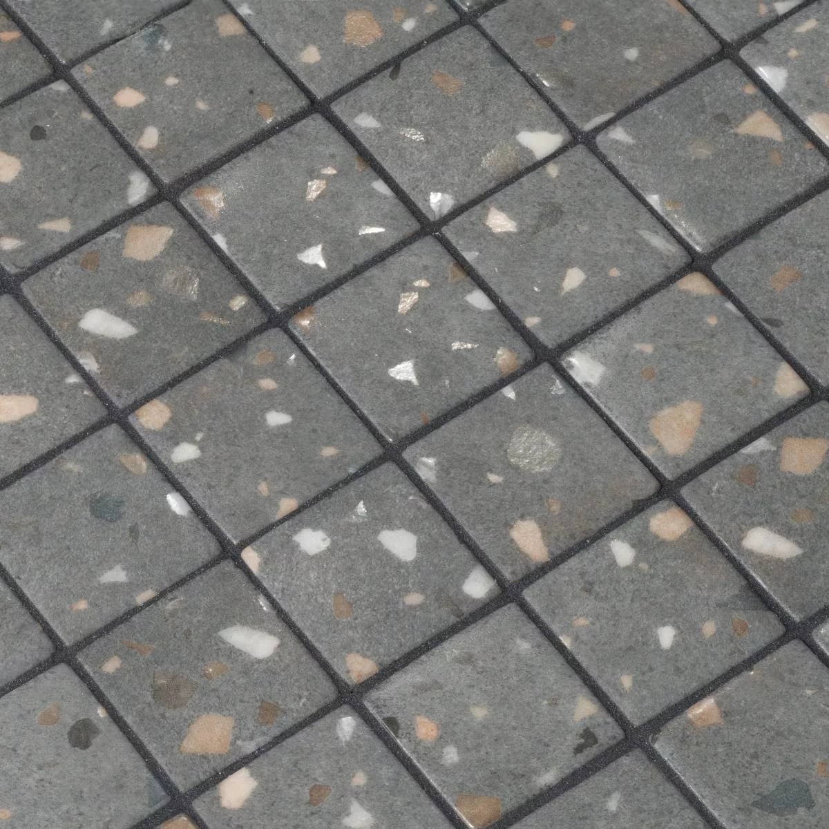Стеклянная мозаичная смесь Ezarri Terrazzo Grey 50