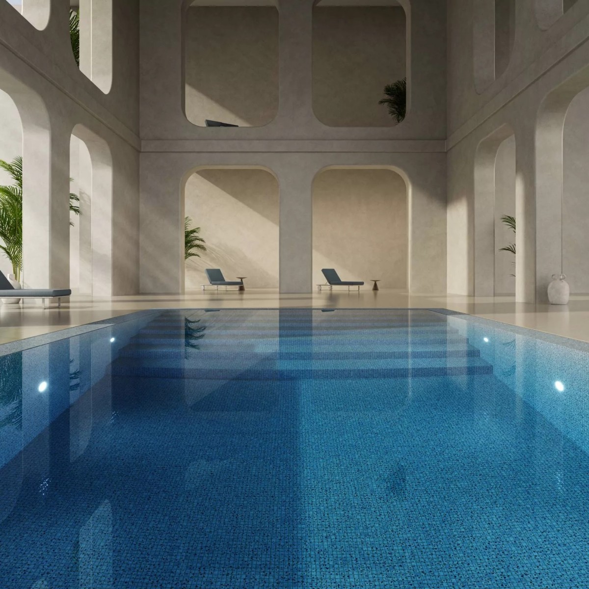 Стеклянная мозаичная смесь Ezarri Terrazzo Sea 25