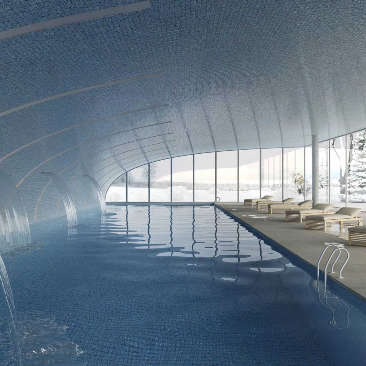 Стеклянная мозаичная смесь Ezarri Terrazzo Sea 50