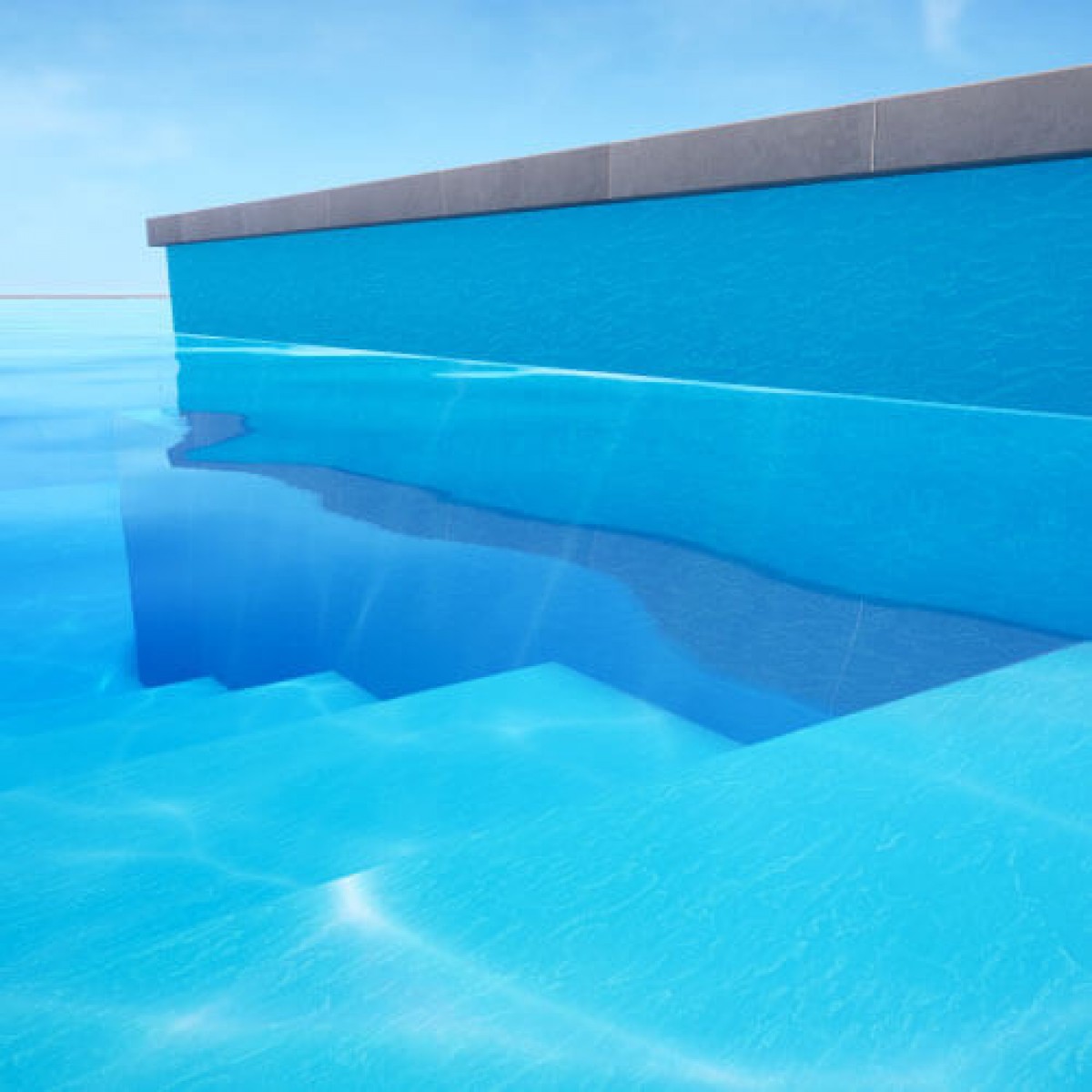 Пленка для бассейна ПВХ CGT Alkor AQUASTONE 3D ANTISLIP Nordic Blue 1,8мм 21х1,65м (41120035)