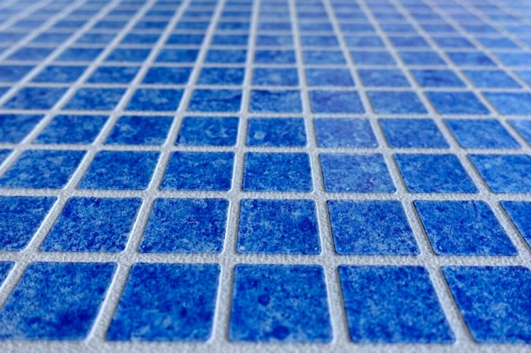 Пленка ПВХ для бассейна 1,65х21,00м "Alkorplan - Ceramics", "Atenea",3D, мозаика синяя, текстурная /35617202