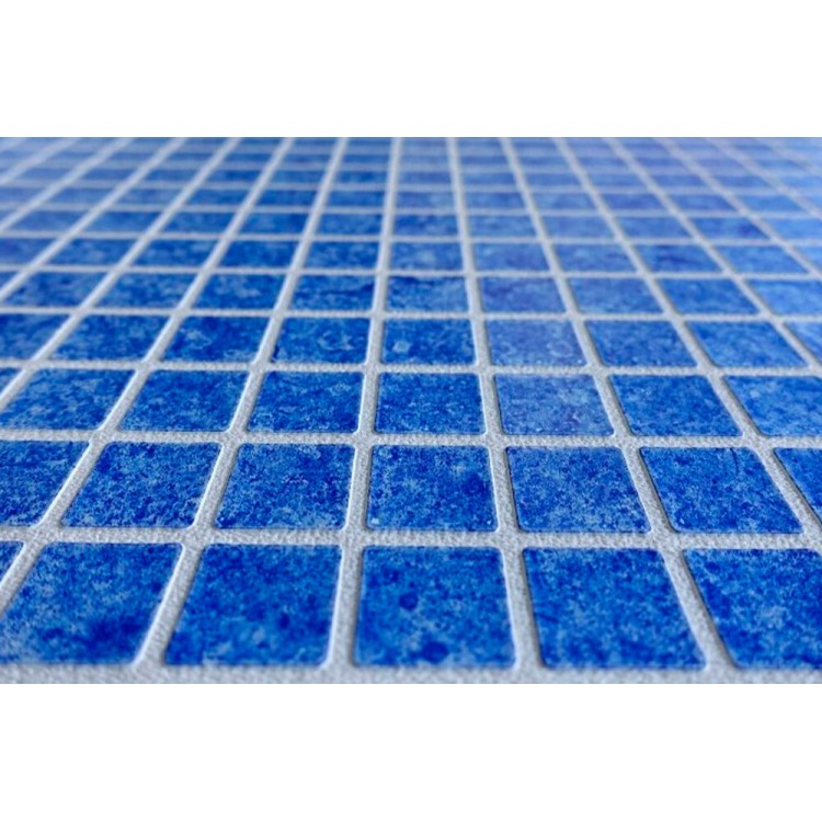 Пленка ПВХ для бассейна 1,65х21,00м "Alkorplan - Ceramics", "Atenea",3D, мозаика синяя, текстурная /35617202