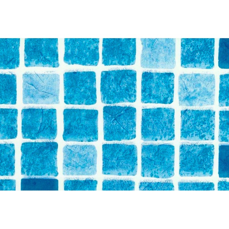 Пленка для бассейна ПВХ 1,65х25,00м "Alkorplan-3000", "Byzance Blue", мозаика неразмытая/35417209