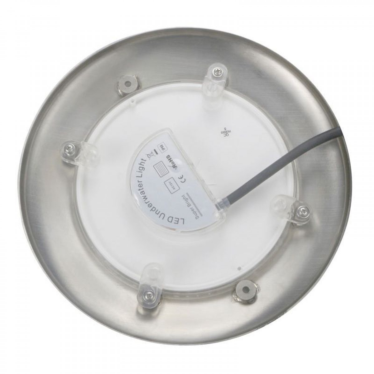 Прожектор светодиодный HT201S 252LED (18 Вт) RGB стальной (AISI-316) + закладная