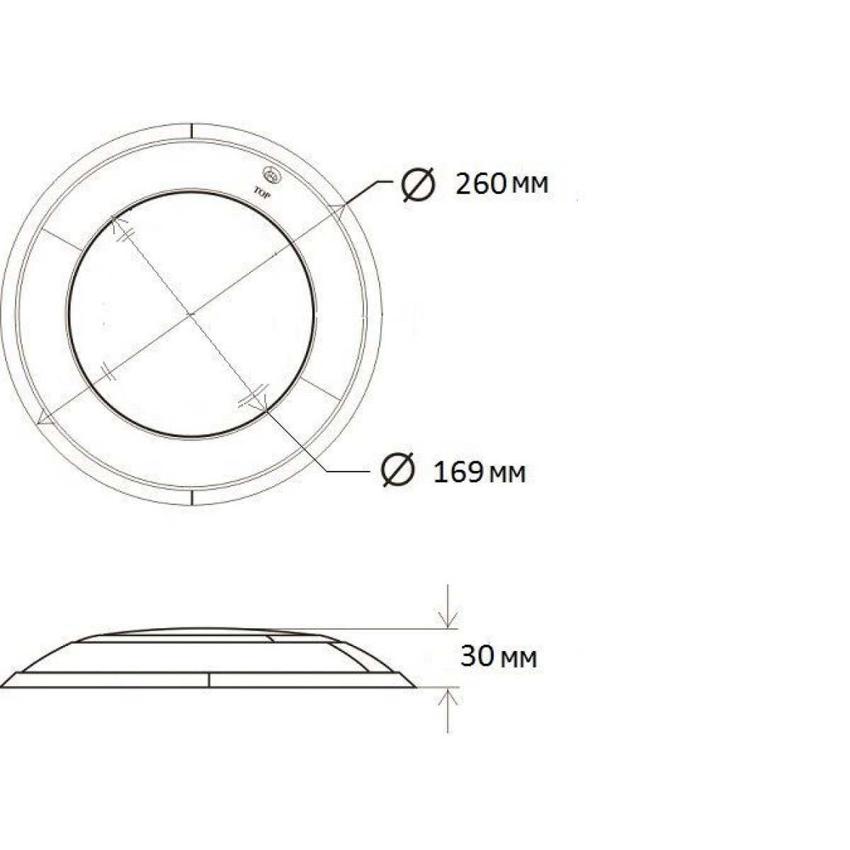 Прожектор светодиодный HT201S 252LED (18 Вт) RGB стальной (AISI-316) + закладная