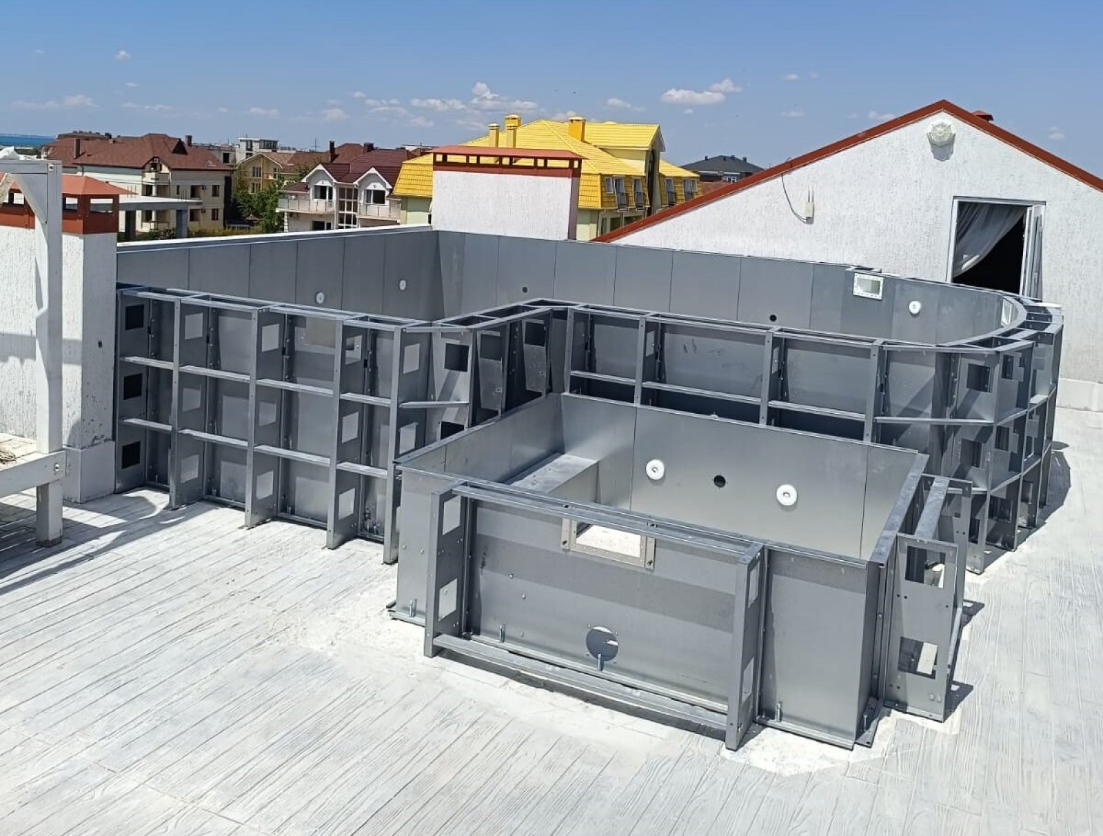 Строительство панельных бассейнов из нержавеющей стали