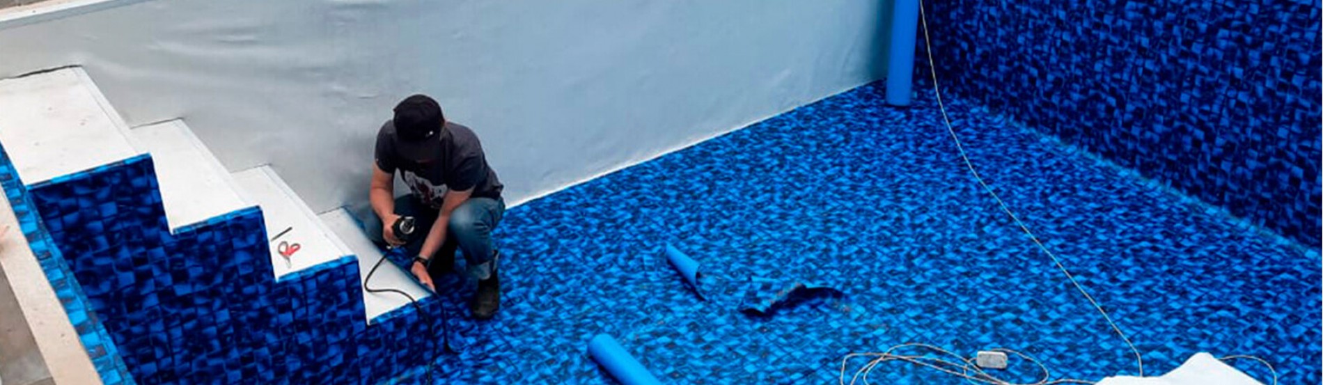 Отделка бассейнов пленкой ПВХ