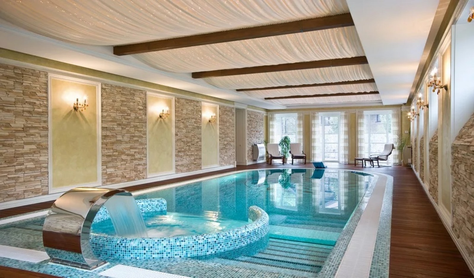 Облицовка бассейнов мозаикой